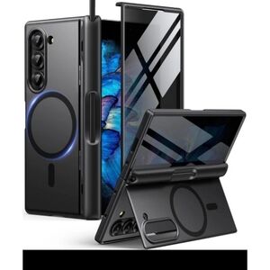 Dexnor Full Body Case for Samsung Galaxy Z Fold 6 with S Pen Holder & Kickstand